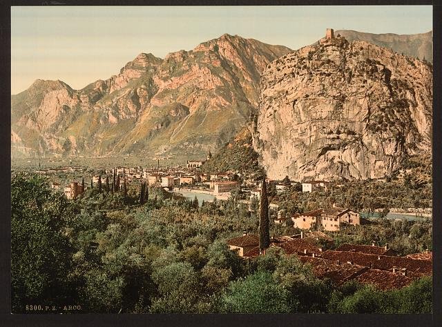 General view II Arco Lake Garda Vintage A4 Photo Print