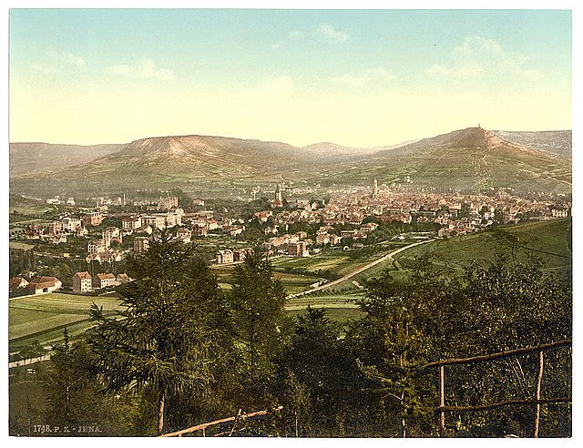 General view Jena Thuringia Vintage A4 Photo Print