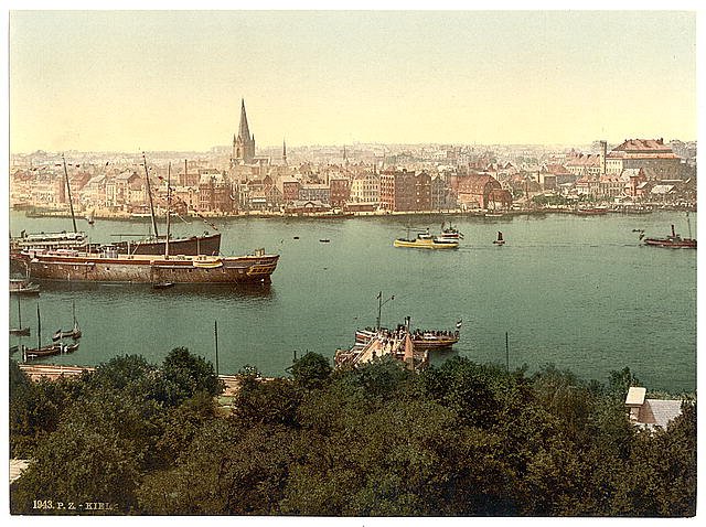 General view Kiel Schleswig Holstein Vintage A4 Photo Print