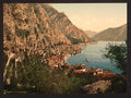 General view Limone Lake Garda Vintage A4 Photo Print