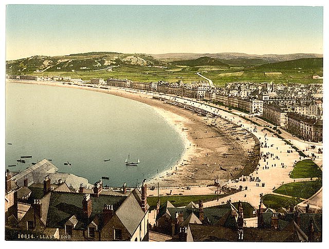 General view Llandudno Vintage A4 Photo Print