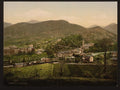 General view Lourdes I Pyrenees Vintage A4 Photo Print