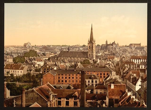General view Louvain Vintage A4 Photo Print