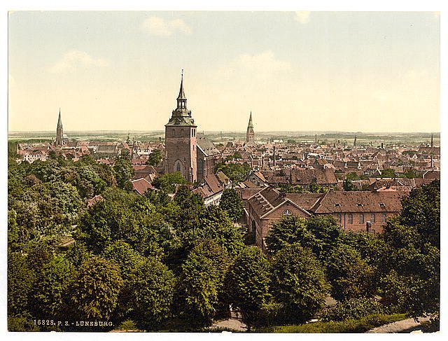 General view Luneburg Hanover Vintage A4 Photo Print