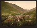 General view Luz Pyrenees Vintage A4 Photo Print