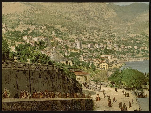 General view Monte Carlo Vintage A4 Photo Print