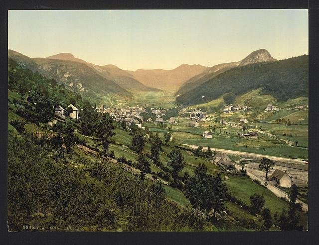 General view Monte Dore Vintage A4 Photo Print