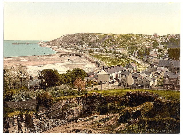General view Mumbles Vintage A4 Photo Print