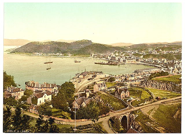 General view Oban Vintage A4 Photo Print