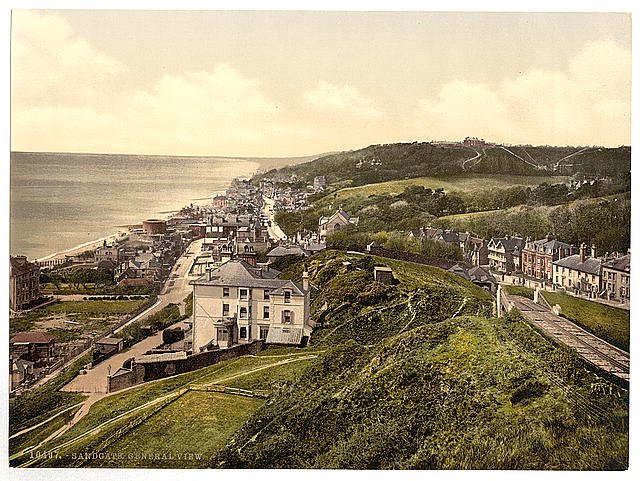General view Sandgate Vintage A4 Photo Print