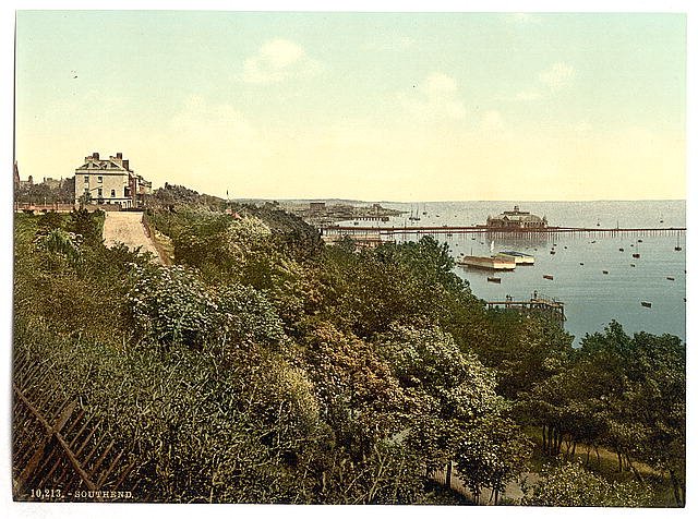 General view Southend on Sea Vintage A4 Photo Print