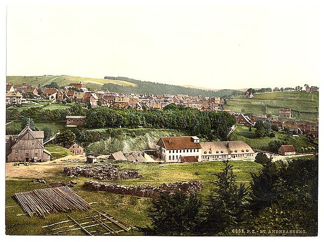 General view St Andreasburg Hartz Vintage A4 Photo Print
