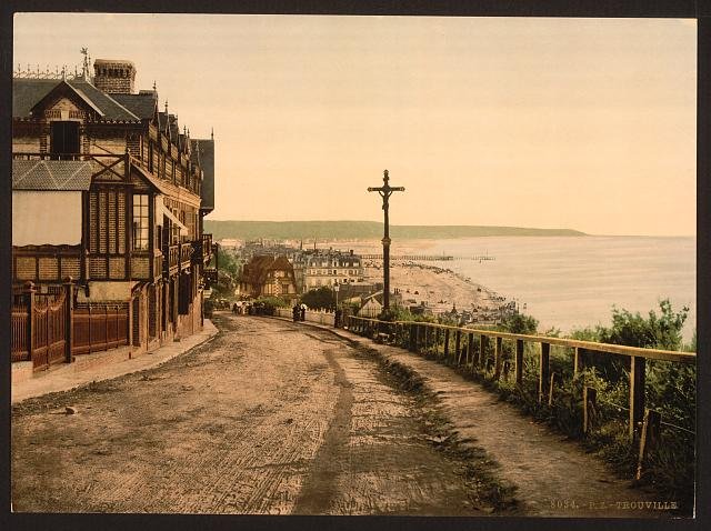 General view Trouville Vintage A4 Photo Print