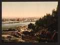 General view from Beaucaire Castle Tarascon Pyrenees Vintage A4 Photo Print