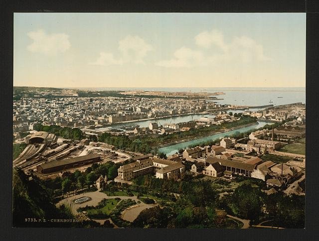General view from fort du Roule Cherbourg Vintage A4 Photo Print