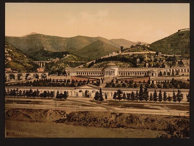 General view of the Campo Santo Genoa Vintage A4 Photo Print