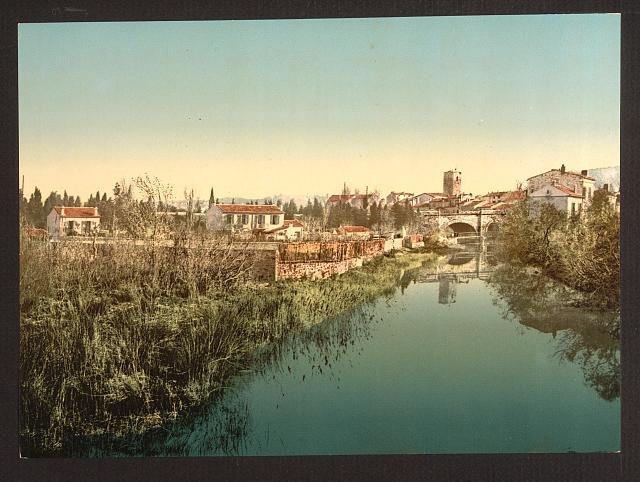 General view with the cathedral San Raphael Vintage A4 Photo Print