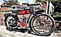 Genial Lucifer motorbike A4 Photo Print