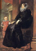 Genoese Noblewoman With Her Son Cgf A4 Photo Print