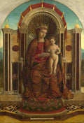 Gentile Bellini The Virgin and Child Enthroned A4 Photo Print