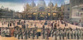 Gentile Bellini accademia procession in piazza san marco by gentile b Art A4 Photo Print