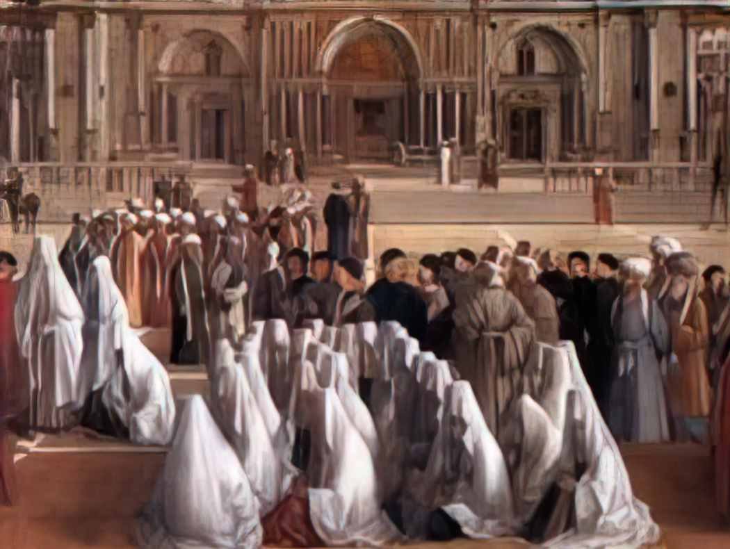 Gentile Bellini gentile e giovanni bellini predica di san marco in al Art A4 Photo Print