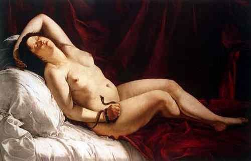 Gentileschi Orazio Cleopatra 1610  A4 Photo Print