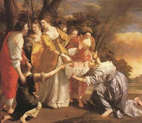 Gentileschi Orazio Finding Of Moses  A4 Photo Print
