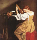 Gentileschi Orazio Lute Player  A4 Photo Print