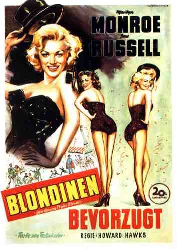  Gentlemen Prefer Blondes 06 film star poster A4 Photo Print