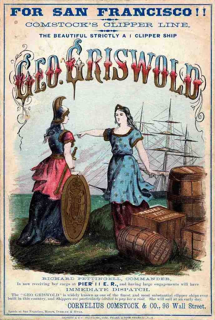 Geo Griswold Clipper Advert Vintage A4 Photo Print