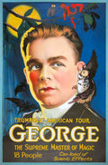 George 2 Magic Magician Vintage A4 Photo Print