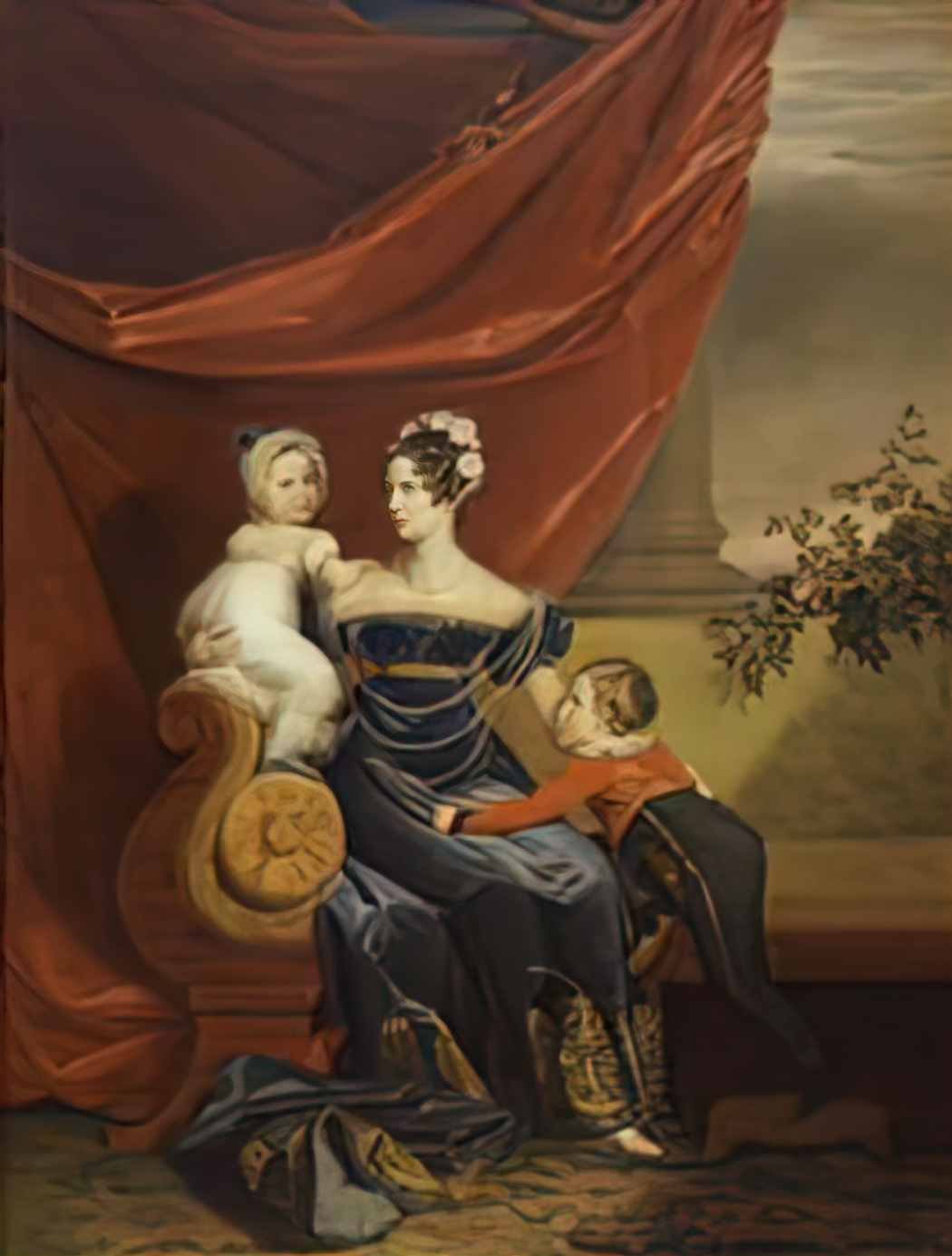 George Dawe alexandra fedorovna with children by g dawe 1820s russian Art A4 Photo Print