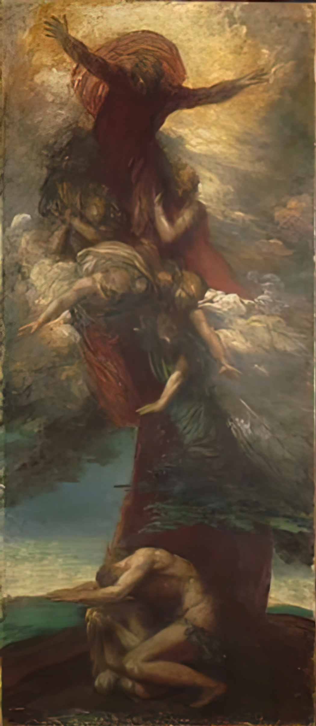 George Frederick Watts denunciation of adam and eve Art A4 Photo Print UK
