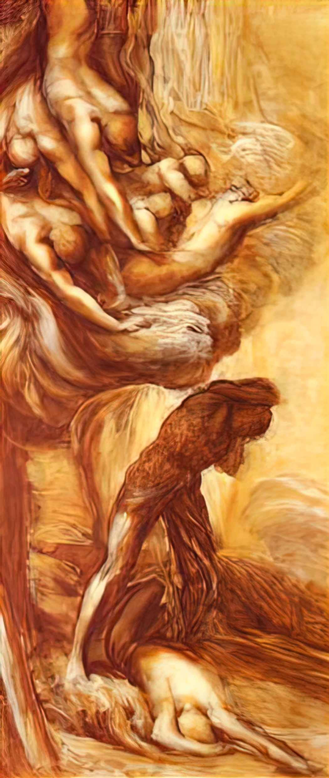 George Frederick Watts denunciation of cain Art A4 Photo Print UK