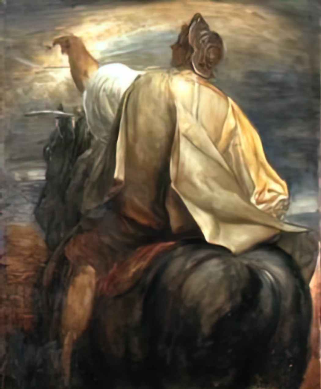George Frederick Watts horsemen apocalypse rider 1878 Art A4 Photo Print UK