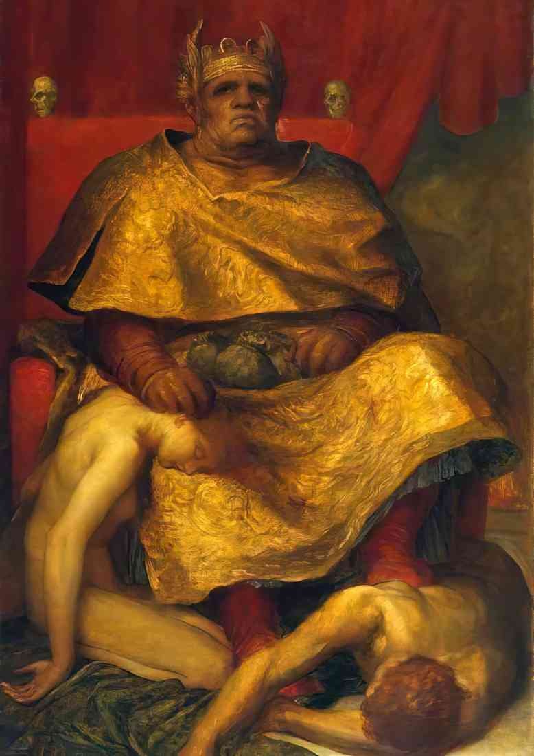 George Frederick Watts mammon 1885 CROP A4 Photo Print