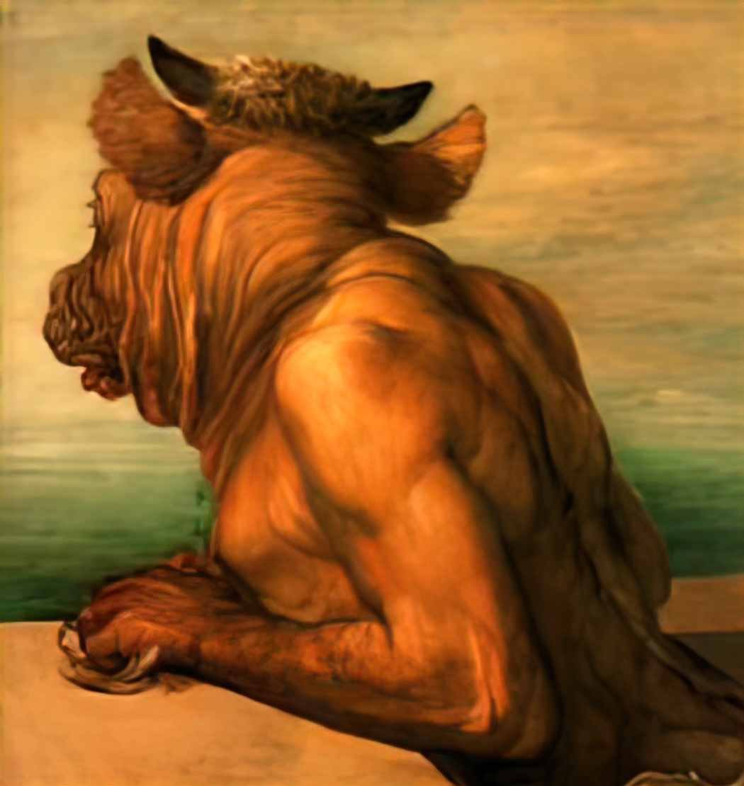 George Frederick Watts minotaur Art A4 Photo Print UK