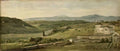 George Frederick Watts panoramic landscape with a farmhouse(1) Art A4 Photo Print UK