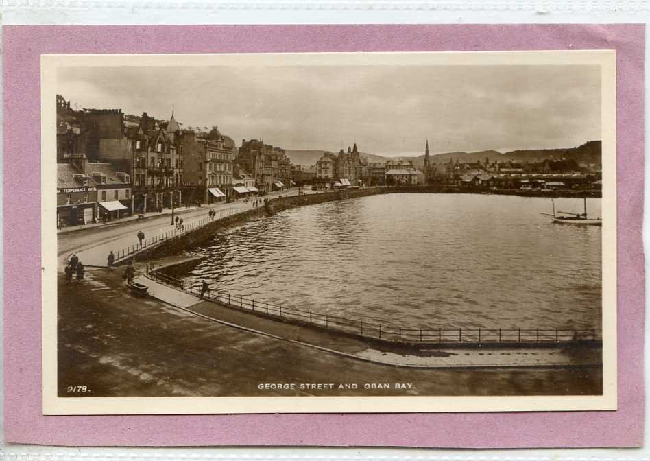 George Street And Oban Bay Scotland Vintage A4 Photo Print