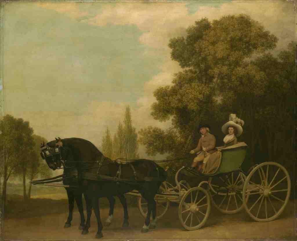 George Stubbs A Gentleman driving a Lady in a Phaeton A4 Photo Print