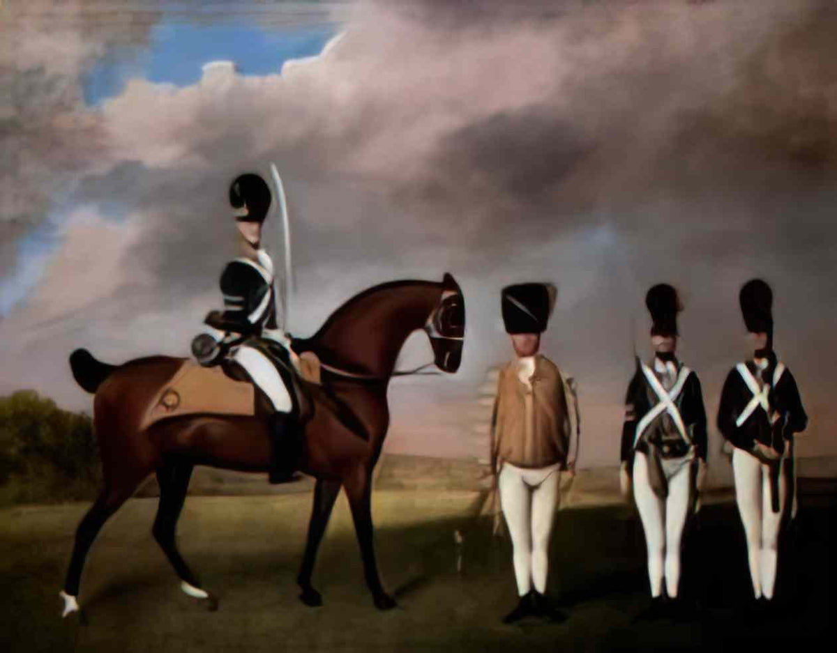 George Stubbs soldiers of the 10th dragoon regiment Art A4 Photo Print