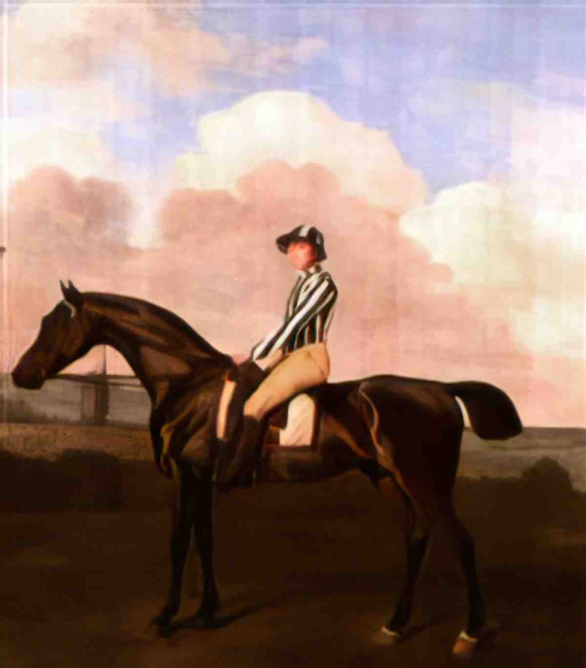 George Stubbs a horse affrighted at a lion Art A4 Photo Print