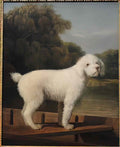 George Stubbs a spaniel and toy terrier in a landscape Art A4 Photo Print
