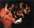 Georges De La Tour Adoration Of The Shepherds 5 A4 Photo Print