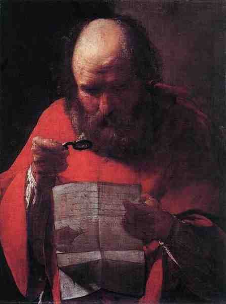 Georges De La Tour Saint Jerome Reading 5 A4 Photo Print