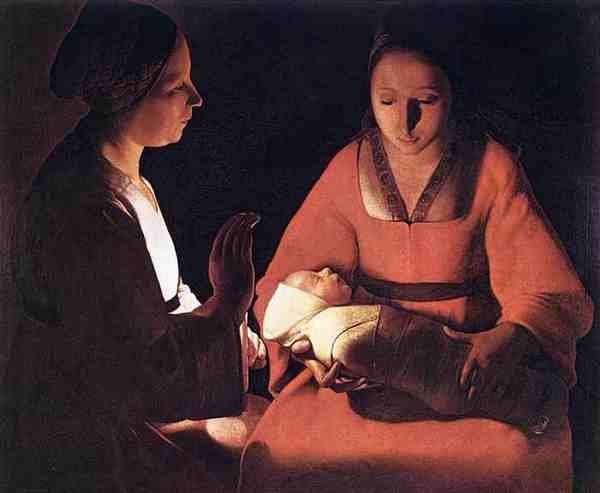 Georges De La Tour The New Born 5 A4 Photo Print