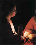 Georges De La Tour The New Born Detail 5 A4 Photo Print