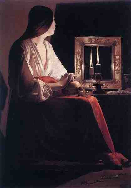 Georges De La Tour The Penitent Magdalen 5 A4 Photo Print
