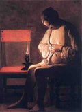 Georges De La Tour Woman Catching Fleas 5 A4 Photo Print